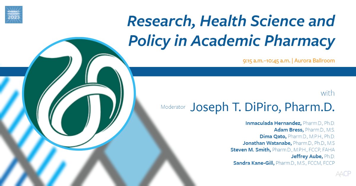 AACP (@aacpharmacy) on Twitter photo Today: Don't miss the Research, Health Science and Policy in Academic Pharmacy session, 9:15 a.m. MT, in the Aurora Ballroom.
Get a rare perspective on pharmacy from current and past NAM Fellows, including <a href="/ihdezdelso/">Inmaculada (Inma) Hernández</a>, <a href="/adambress/">Adam Bress</a>, <a href="/dimamqato/">Dima Mazen Qato</a>, <a href="/DrJonWatanabe/">Jonathan H. Watanabe</a>, and more! Today: Don't miss the Research, Health Science and Policy in Academic Pharmacy session, 9:15 a.m. MT, in the Aurora Ballroom.
Get a rare perspective on pharmacy from current and past NAM Fellows, including <a href="/ihdezdelso/">Inmaculada (Inma) Hernández</a>, <a href="/adambress/">Adam Bress</a>, <a href="/dimamqato/">Dima Mazen Qato</a>, <a href="/DrJonWatanabe/">Jonathan H. Watanabe</a>, and more!