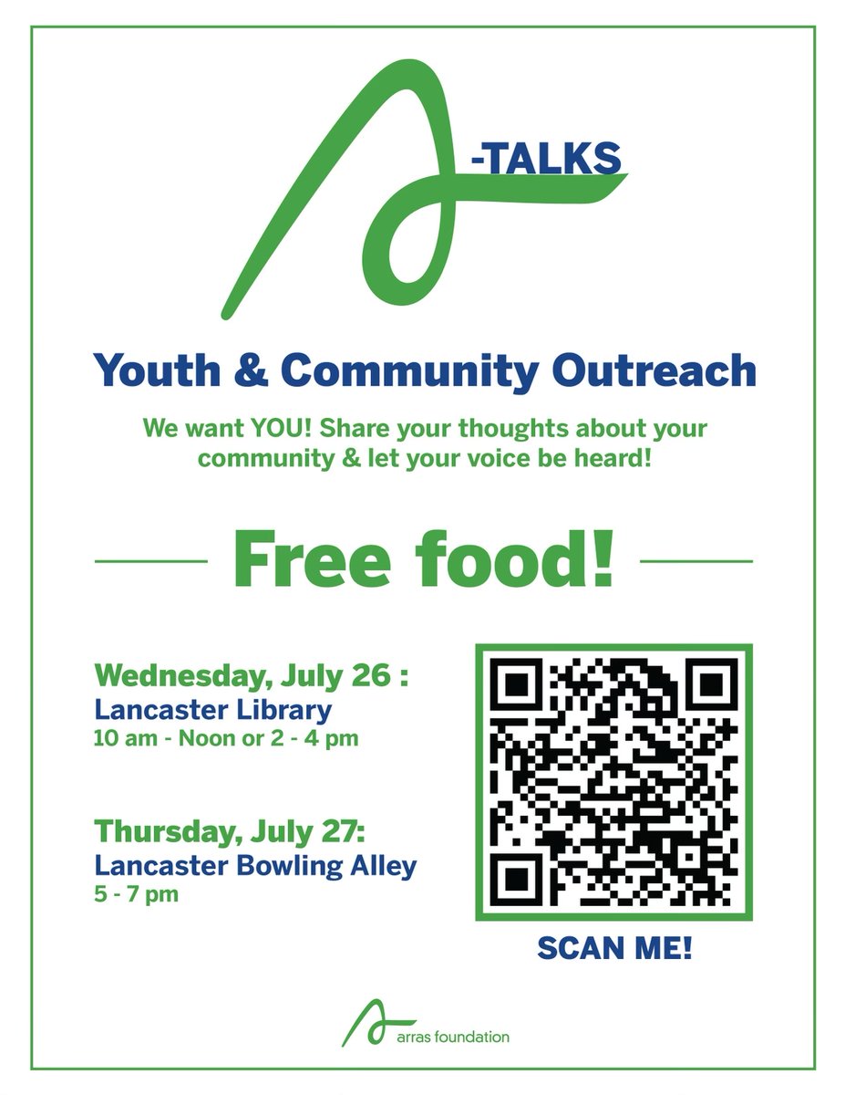 Come share your thoughts! We’d love to hear from you ☀️ rb.gy/7tnnu
#ArrasFoundation
#OurCommunity