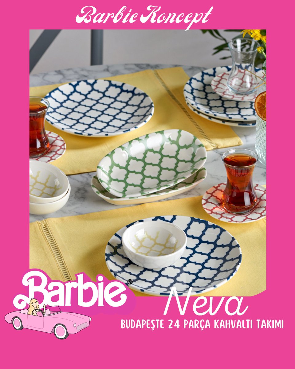 Hedef Avm Senin İçin Barbie Konseptini Oluşturdu🌸
Barbie’nin Evinde Hissettirecek Tüm Ürünlerimize Web Sitemiz Ve Mağazalarımızdan Ulaşabilirsiniz💕
.
#barbie #ken #barbiestyle #hedefavm #hedefleyenilen #hedefavmden #züccaciye #kahvaltı #yemektakımı #kahvaltitakimi #caydanlik