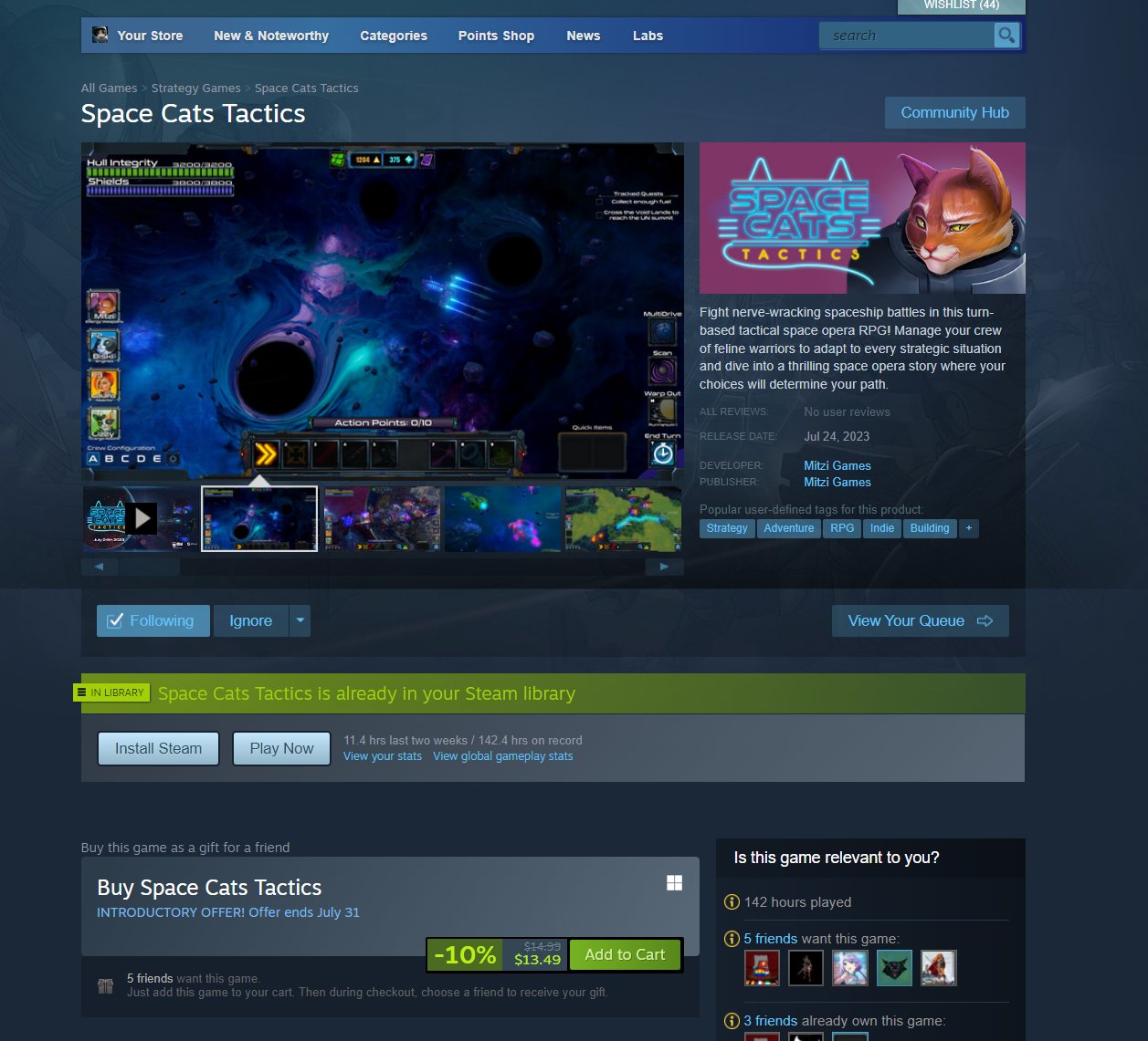 Space Cats Tactics on Steam