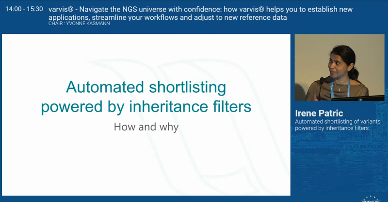 limbusmedtec's tweet photo. In part III of our #eshg2023 Corporate Satellite, Irene Patric will tell you how inheritance filters in #varvis work &amp; how this supports and enhances your diagnostic workflow with automated shortlisting of variants. Check out the recording 👉 https://t.co/9xYnWXVCvv