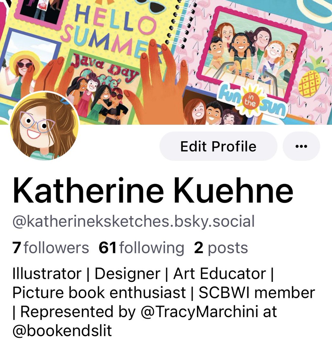 My life has been too busy and chaotic for much personal artmaking and social media lately, but I just activated my bsky. social this morning! Follow me there when you can! And as always you can find me on IG @ katherineksketches 💕