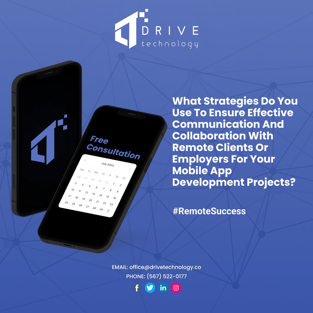 DriveTechuae's tweet image. 🤔Do you have any? Share it with us!👏

#Drivetechnology #strategy #effective #communication #remotejobs #remotework #employers #MobileApp
