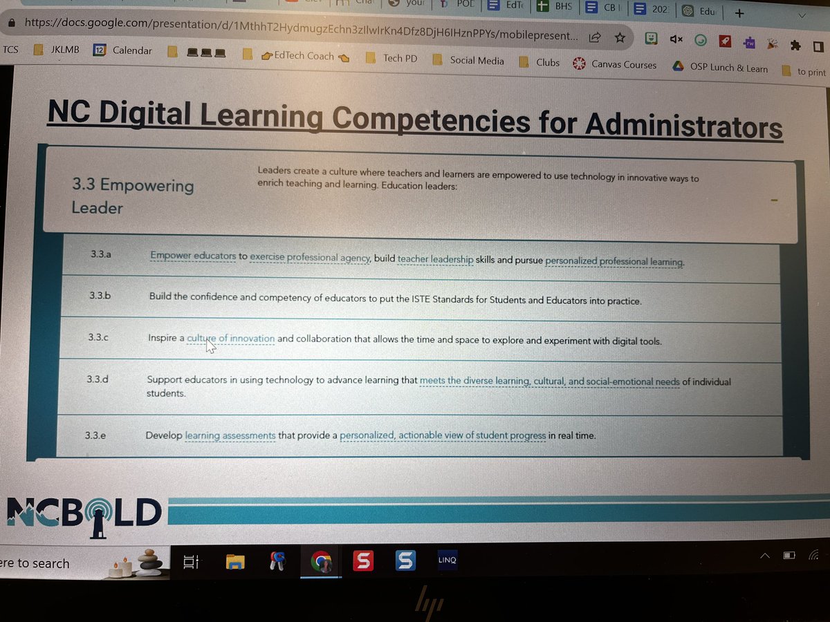 KathrynMBailey's tweet image. Learning to be an #EmpoweredLeader of #DigitalTeachingAndLearning #NCBOLD @jlg523