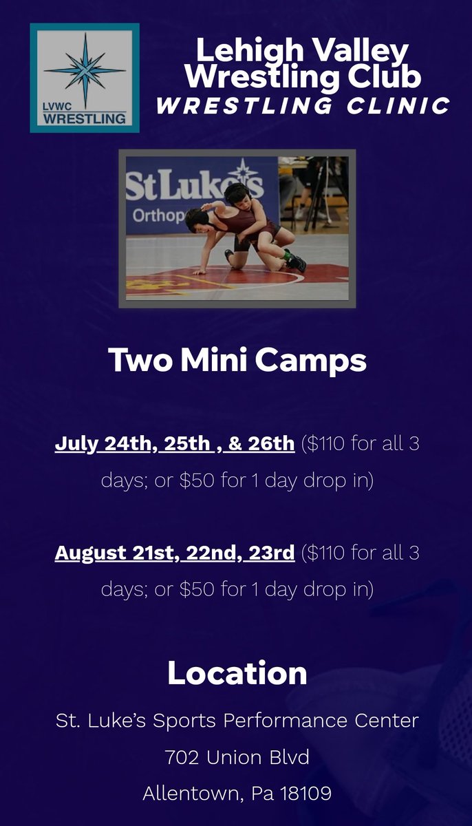 Lehigh Valley Wrestling RTC tweet media