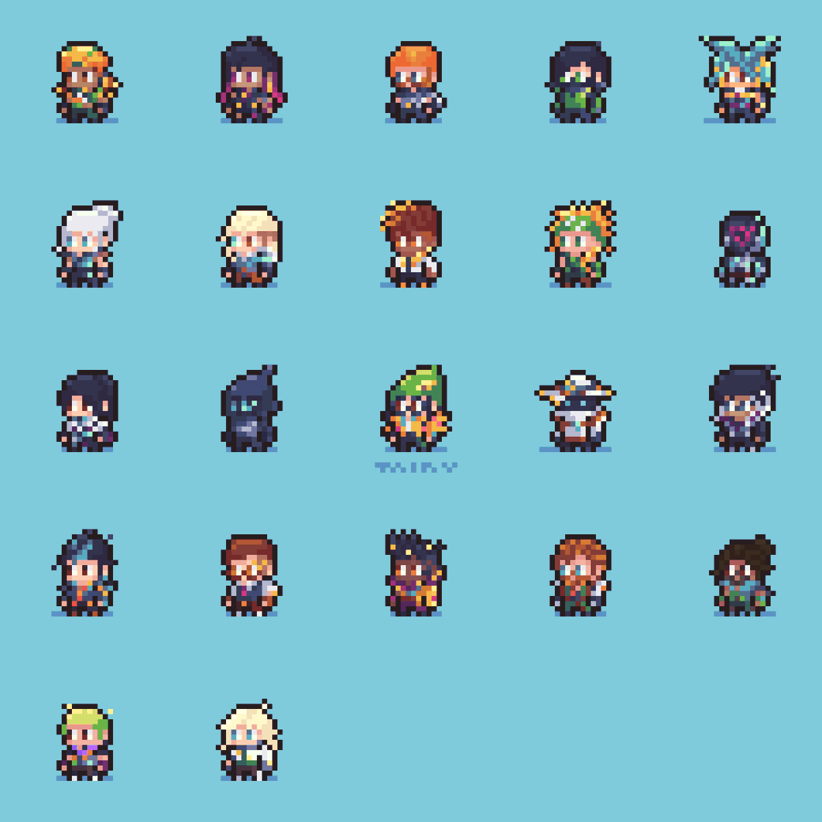 tainy_corp's tweet photo. Updated my Valorant Pixel and added Harbor, Gekko, and Deadlock
#VALORANTChampions #VALORANT #ValorantArt #VALORANTfanart #pixelart https://t.co/b0VXTnHYR0