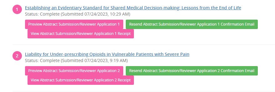 ChadDKollas's tweet photo. We've been really busy! Just added two more abstract submissions for the @AAHPM  2024 Annual Meeting. The open period for submissions lasts until tomorrow night, so finish and send your abstracts, too, my #hapc #hpm Tweeps!! https://t.co/n0y4eVXv3v