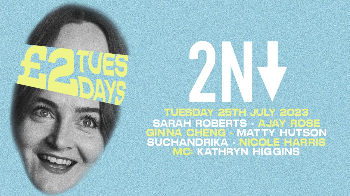 2Northdown (@2northdown) on Twitter photo Tomorrow! Join us for some new jokes from some of the best new acts on the circuit! All for ยฃ2!!!!
with @SarahRoberts_69 <a href="/Ajay_Rose/">Ajay</a> @SuchandrikaC @matthutson <a href="/ginniacheng/">Ginnia Cheng</a> & MC <a href="/AliceBrine/">Milf without kids</a> ๐คฉ
Tuesday 25th July 7:30pm
๐๏ธbit.ly/3q30fR0 Tomorrow! Join us for some new jokes from some of the best new acts on the circuit! All for ยฃ2!!!!
with @SarahRoberts_69 <a href="/Ajay_Rose/">Ajay</a> @SuchandrikaC @matthutson <a href="/ginniacheng/">Ginnia Cheng</a> & MC <a href="/AliceBrine/">Milf without kids</a> ๐คฉ
Tuesday 25th July 7:30pm
๐๏ธbit.ly/3q30fR0