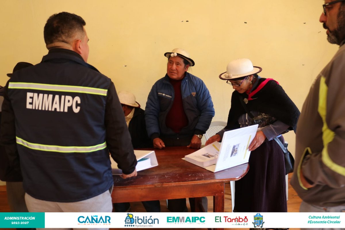 emmaipc's tweet photo. #Emmaipc ♻️🌎
 Apertura del proceso de socialización del estudio de impacto ambiental y plan de manejo ambiental del proyecto Centro de Gestión de Desechos Sólidos de la Mancomunidad Cañari.

Nota completa: https://t.co/GtgxBXlIXe https://t.co/2BYz5pqq0a