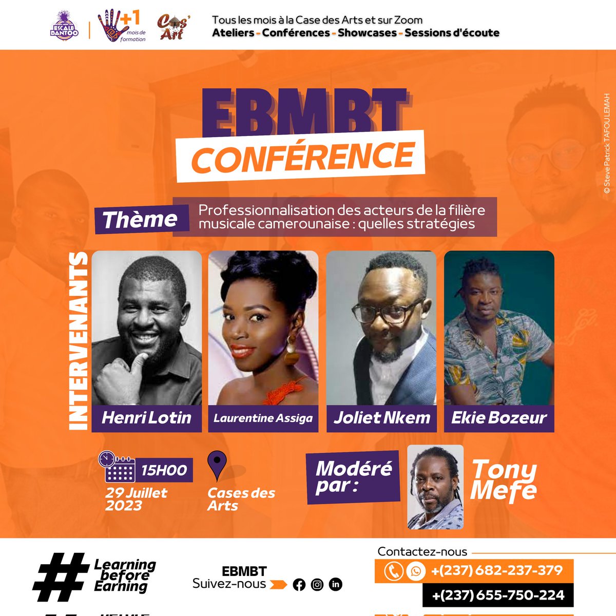 lotincorp's tweet photo. Retrouvez moi ce samedi 29 juillet 2023 à la Case des arts, en compagnie de G-Laurentine ASSIGA, Joliet Christian NKEM et Ekié Bozeur Entertainment sous la modération de Guy Marc Tony Mefe. ☺️
#EBMT #EBMTConférence #EscalesBantoo #HenriLotin #LotinCorp #RememberEboaLotin https://t.co/zU14uLshCE