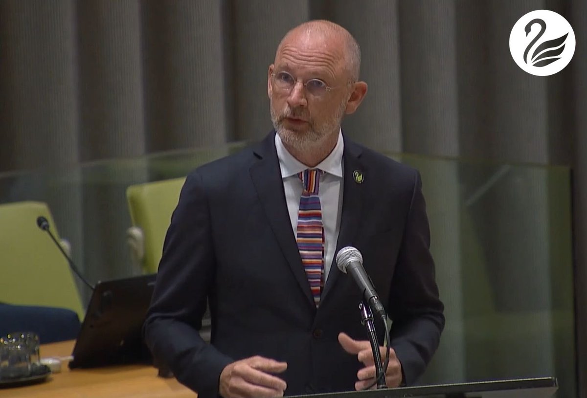 At today’s #UNGA debate, the Nordics 🇫🇮🇮🇸🇳🇴🇸🇪🇩🇰 call on strengthening the <a href="/UN/">United Nations</a> #peacebuilding efforts. 

Let’s #InvestinPeace.

Statement👉bit.ly/3OqTemn