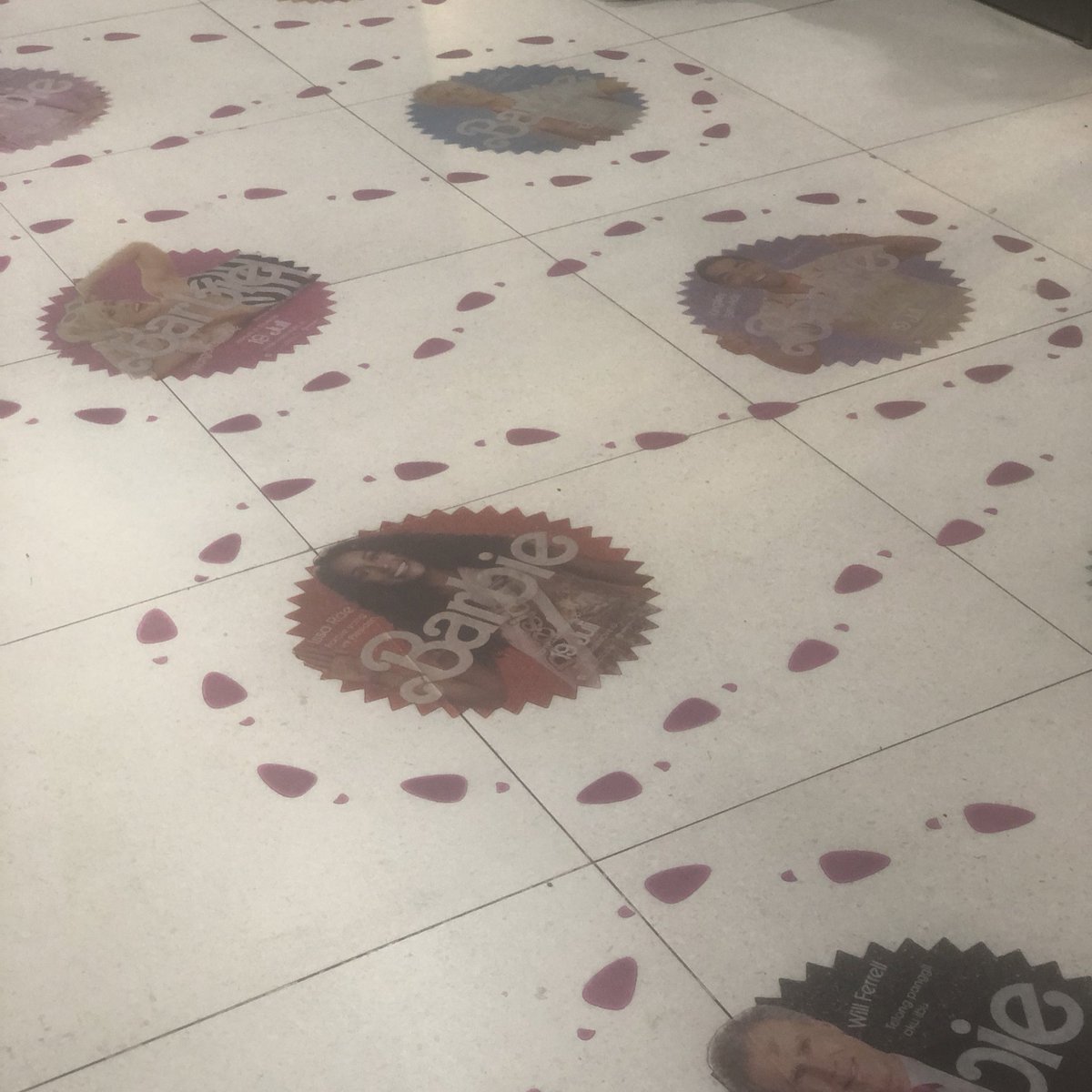 barbie themed bus stop 🥹🎀🩷