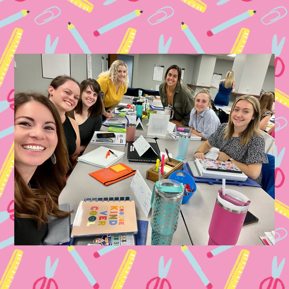 KristenNagelSD's tweet photo. Kindergarten teachers having a blast at math PD this morning! 🫶🏼
@ISDSchools #isdkinder #isdstrong #isdpd @tmkteacher2 #kindergarten #kinderrocks https://t.co/jbPoXDh7c2