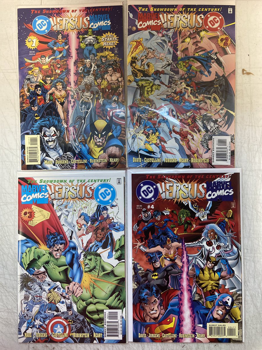 #RESOLD ON #ebay DC vs. Marvel 1-4 Comic Lot Source #Consignment Bought 50% Sold for $27