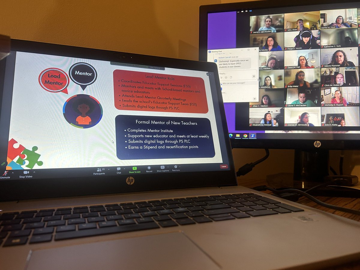 Mentoring Professional Development training today!!!! <a href="/RipponMiddle/">Rippon Middle School</a>