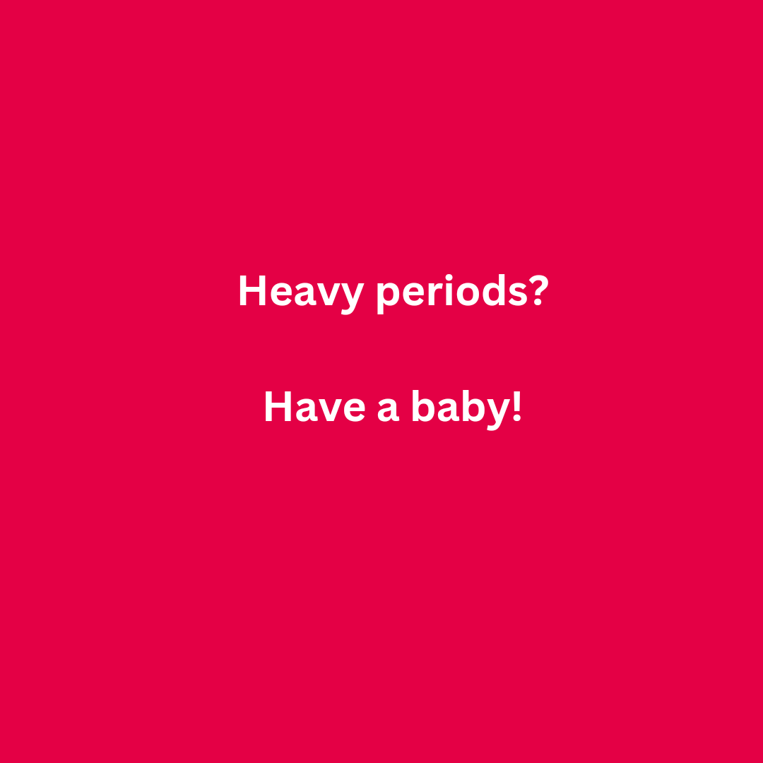 Anyone else been given this advice by Drs or other healthcare professionals or friends/ relatives to cure painful/ heavy periods, endometriosis, PMDD, PMS, other health issues? #Haveababy Full post on Instagram instagram.com/p/CvFN9_btOCx/…