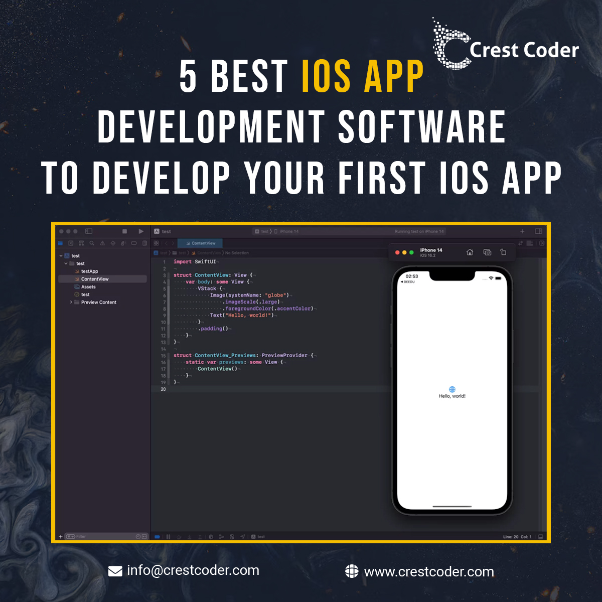 CrestCoder's tweet image. These five iOS app development software tools are among the best in the industry, each offering unique features and capabilities for developers.
#XCODE
#APPCODE
#CODERUNNER
#FLUTTER
#BUILDFIRE
Read this: bit.ly/3OujhHY

Which one do you prefer?