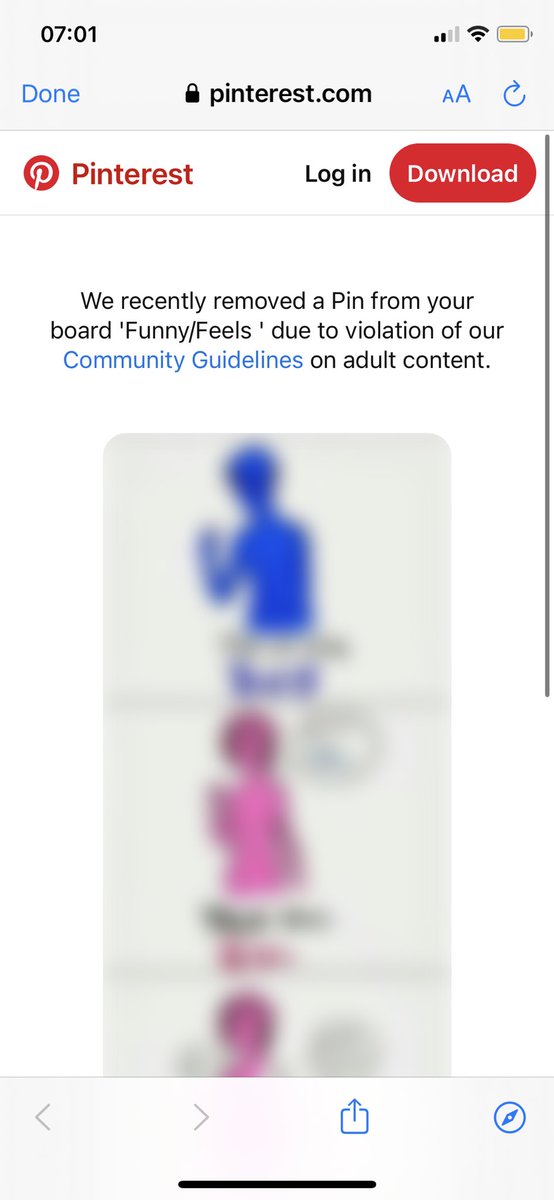 FallOutBritt's tweet photo. @Pinterest “adult content” really now? Just say you’re transphobic and go https://t.co/SMKwMoqW4T