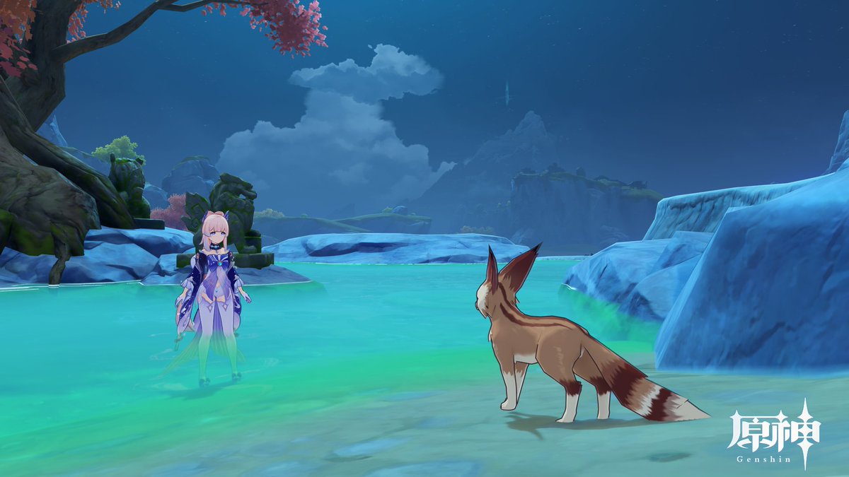 Sangonomiya553's tweet image. kokomisan with Scrubba  
#SharedSight 
#アニマルビジョン