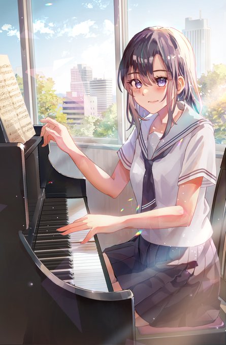 「ピアノ 窓」のTwitter画像/イラスト(新着)