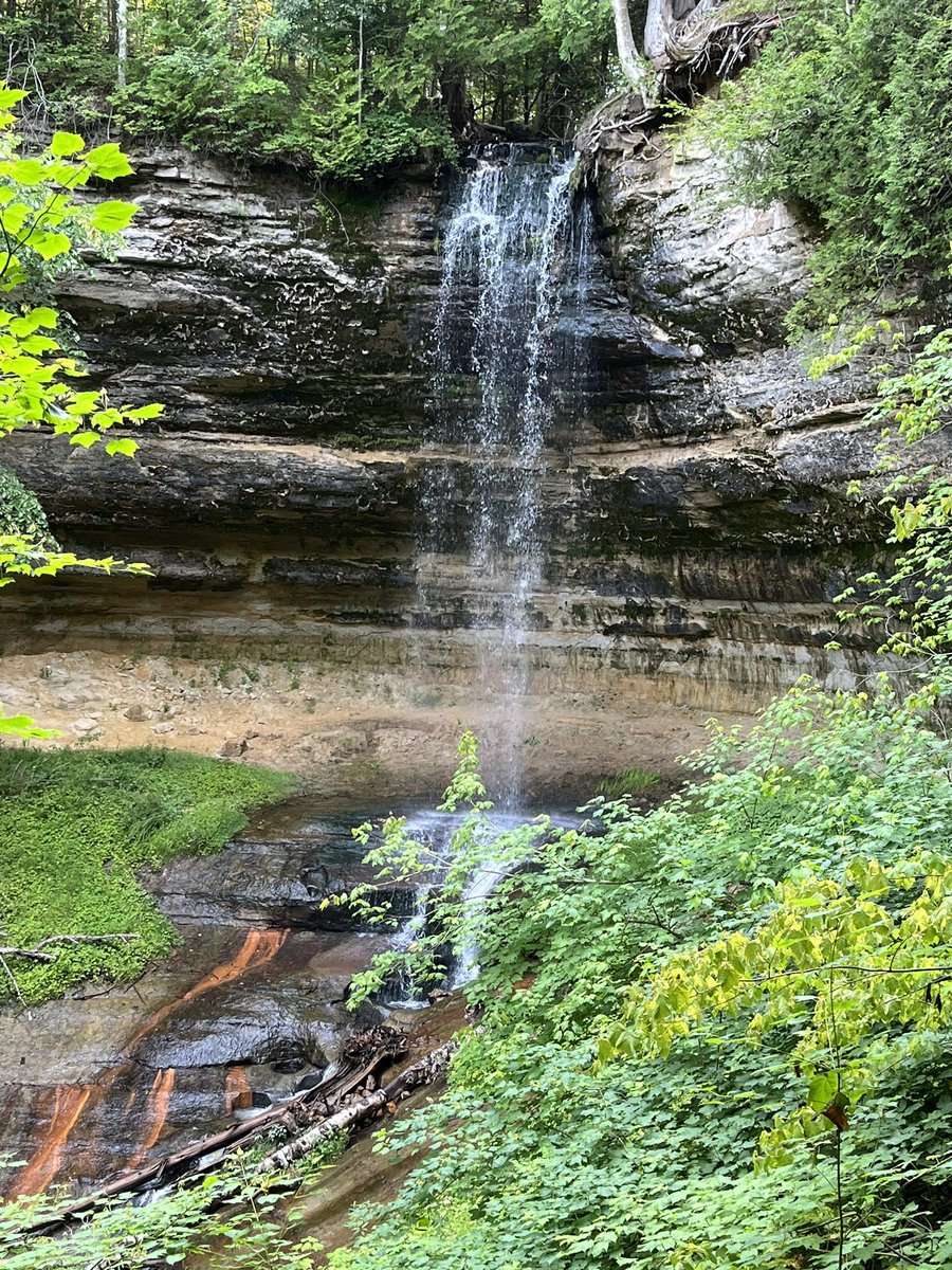 seavt2008's tweet photo. Munising Falls. Visited before we left for home. #UP23 #Michigan2023 #summervacation2023 https://t.co/XbTKn6ej04
