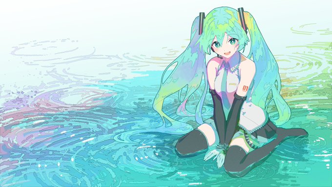 こちらのイラスト描いてます～ #初音ミク