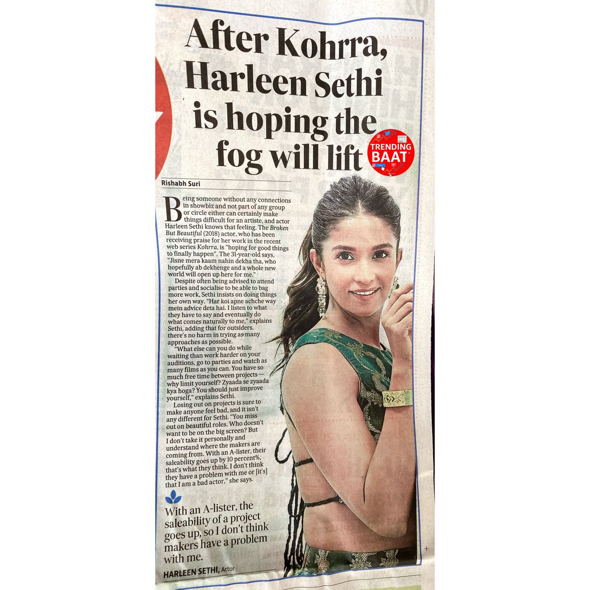 bollygudnews's tweet image. SUPER STAR HARLEEN SETHI JEE MAKING ALL FANS PROUD AFTER KOHHRA 
@1harleensethi
#kohhra #harleensethi #kohrra #harleensethi #harleensethiworld 

TRENDING BAAT NEWS 📰 OF THE DAY 🔥 📈 📈 📈 📈 📈  #TrendingBaat #Trending #Viral #Bollywood #Actor