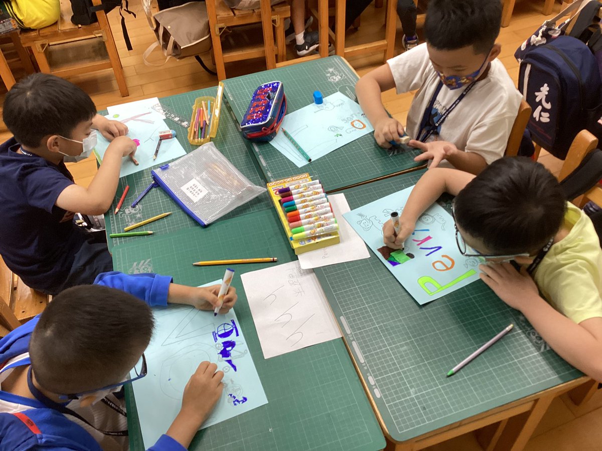 MissLeFaive's tweet photo. Taiwan Day 1 Theme: All About Me &amp; My Family 👩🏼‍🏫 ✏️ #LKDSBInternationalEd #ESLSLPTaiwan @IntlLKDSB https://t.co/KSP1WVjOkp