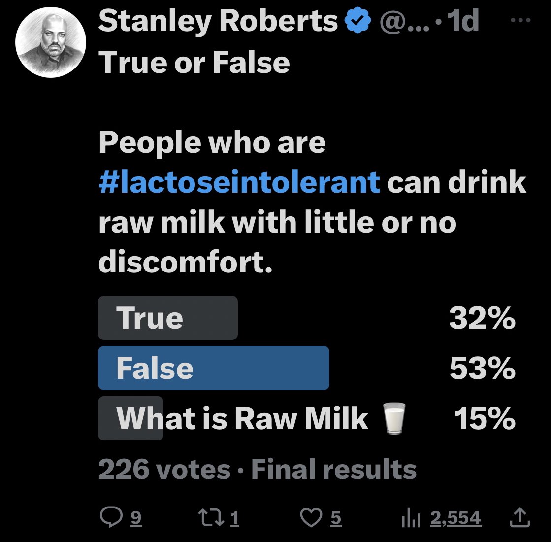 StanleyRoberts's tweet image. 20 years ago I became #Lactoseintolerant which meant no milk, or Ice cream with the exception of #Mitchells’ rum raisin. However @NourishMyHeart_ taught me about RAW milk 🥛 and now I don’t need @Lactaid pills to drink the raw milk.