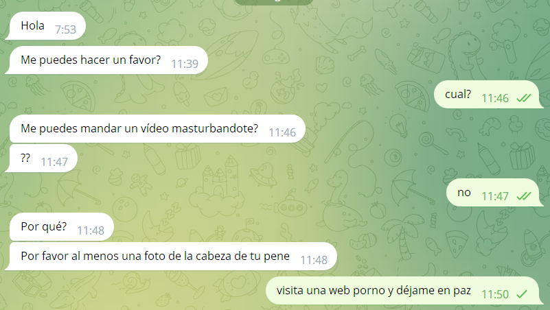 ivan_r's tweet image. Los randoms de Telegram vienen fuerte este martes