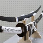木製 刀　 手彫り装飾 宗三左文字 日本刀 模造刀 武士刀 木製 木 コスプレ 飾り S311b