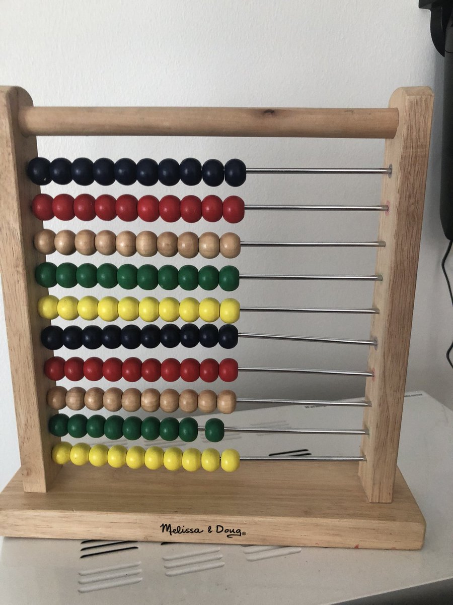 komulainenpirk's tweet photo. Ostin kirppikseltä helmitaulun lapsenlapsia varten. Klassinen helmitaulu on intialaisarabialainen keksintö. Hyvä lahja lapselle. Voi harjoitella numeroita, laskemista ja värejä.
#Helmitaulu #Laskeminen #Värit #Mummu https://t.co/WB9XF9ZABn