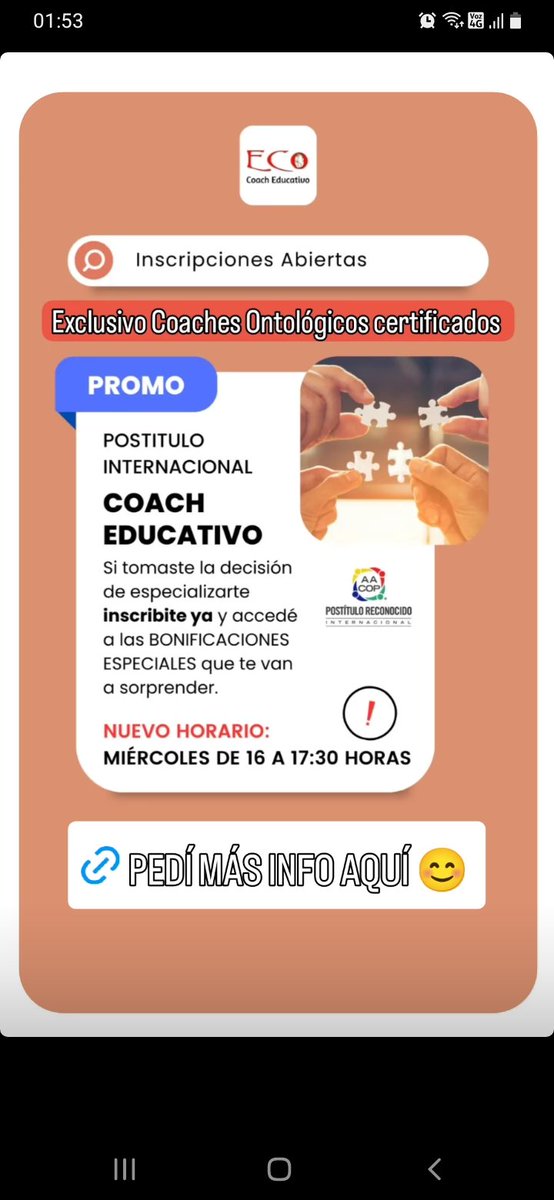 Arg_coaching's tweet photo. https://t.co/QVK4aMd6D0

@kleer_la @CoachingMundo @Laredcoaching @R3VISTACOACHING @mundocoaching @coachingsociety https://t.co/pD1B32DN5B