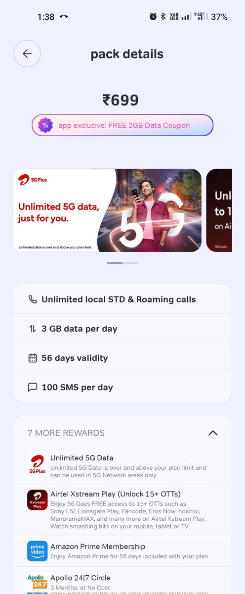 Had done a recharge with Airtel and they had an offer for Amazon prime. More than 24hrs no prime activation.Raised the complaint but no proper response. @airtelindia #CustomerServiceFail #nch #consumercomplaints @amazonIN #novalueforcustomer @reliancejio #Airtel5G #ottnews