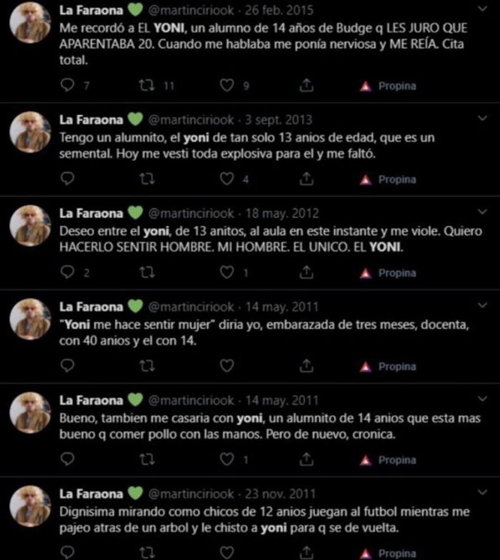 AjC_bostero's tweet photo. Martin Cirio, La Faraona, yo no me olvido. Sos un asco, un pedófilo y nadie te va a quitar esa mancha.

#Benditodoble https://t.co/kSaAUipAd7