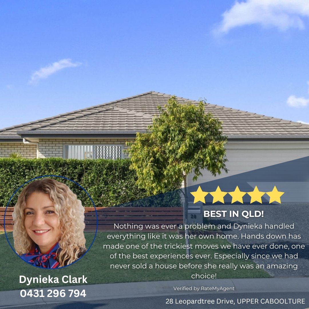 remaxvictorycab's tweet photo. "HANDS DOWN, BEST EXPERIENCE EVER!!" @ Dynieka Clark
.
.
https://t.co/1ZgBe1P6WY
.
#ratemyagentaus #ratemyagent #ratemyagentawards #ratemyagentaustralia #testimonial #remax #remaxagent #remaxvictory #realestateagent #property #sold #uppercaboolture #qld #realestate #5starreview https://t.co/VRrzI4wt1I