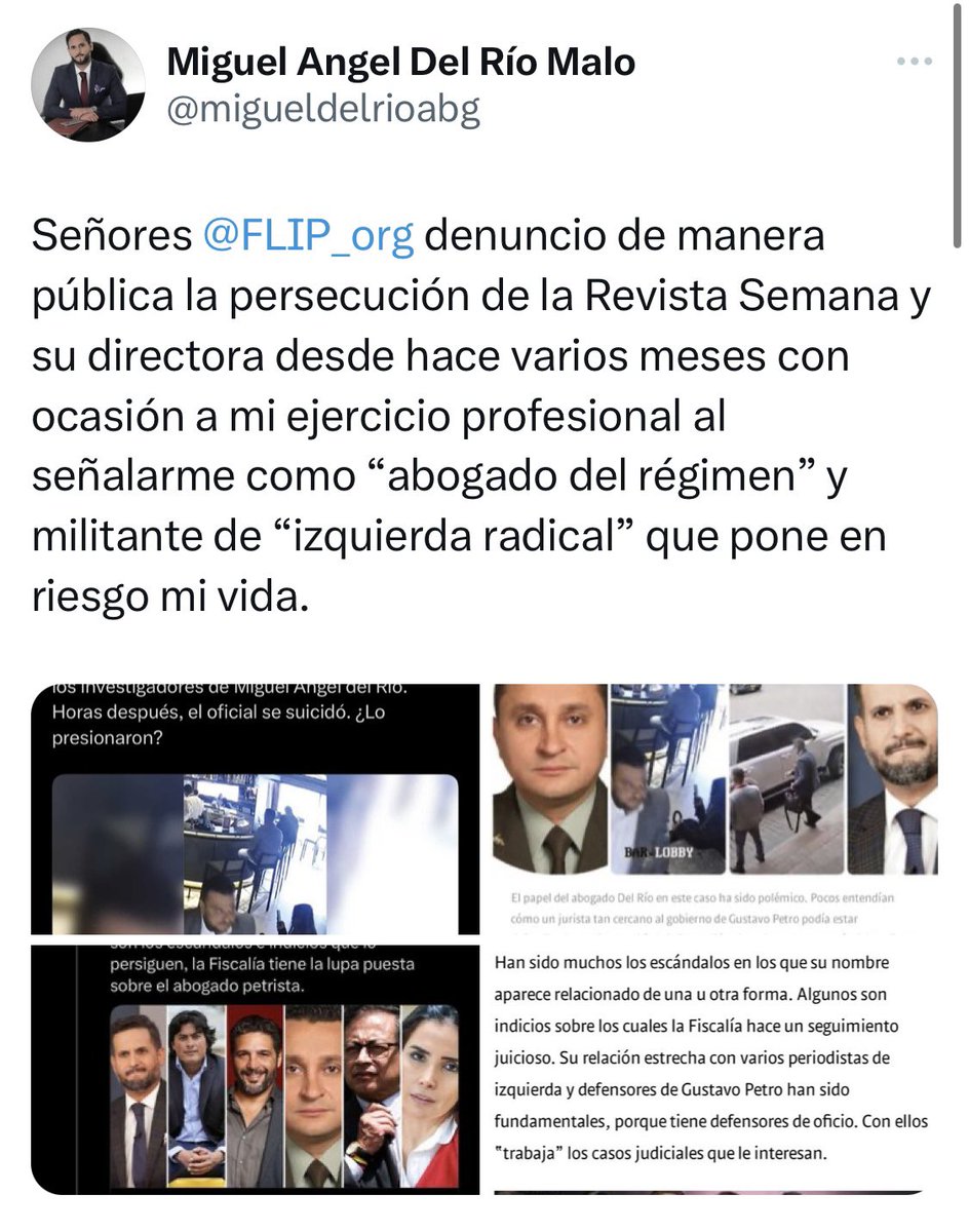 VickyDavilaH's tweet image. Solo hacemos nuestro trabajo como periodistas. Usted debe dar muchas explicaciones a la justicia. Hágalo y no se preocupe, el que nada debe nada teme y menos ud que es Supermán Del Río Malo. “Nadie lo detiene”, buen eslogan. Ahí está la lista de Day Vásquez y Nicolás Petro en la…