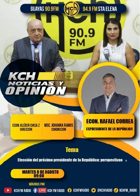 ENTREVISTA EXCLUSIVA 🇪🇨

Mañana a las 09:00 nos acompañará ⁦<a href="/MashiRafael/">Rafael Correa</a>⁩, expresidente de la República 

No te lo pierdas en vivo en kchtv.com