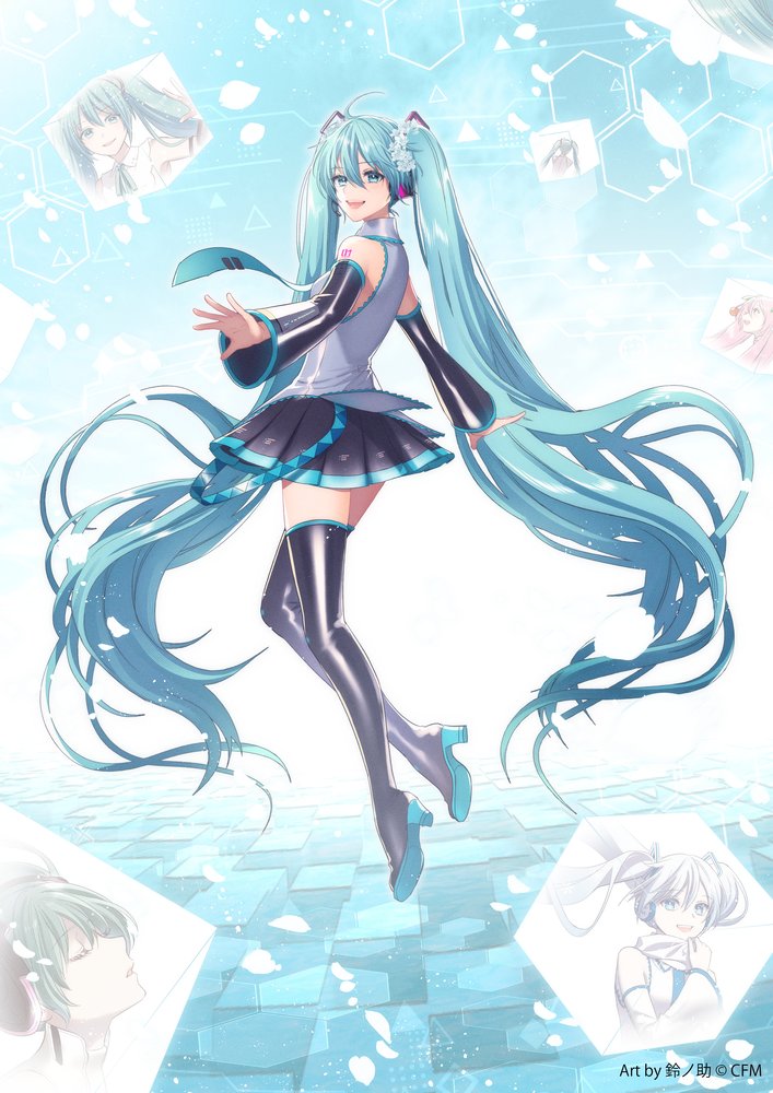 ミクちゃん16歳おめでとう✨ お祝いイラスト描かせて頂きました