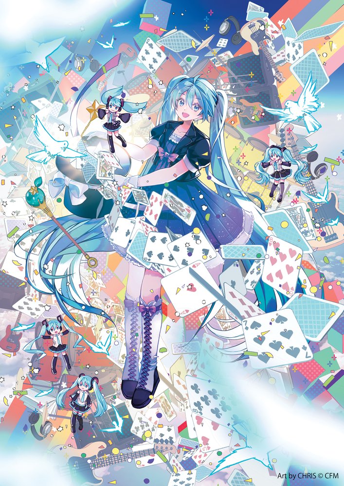 cfm_miku's tweet photo. 『初音ミク Happy 16th Birthday -Dear Creators-』
「16歳のお誕生日」8月31日まであと12日！

お祝いイラストは「CHRIS」さんにご担当いただきました✨
#miku16th #初音ミク https://t.co/SxLLEiltbg