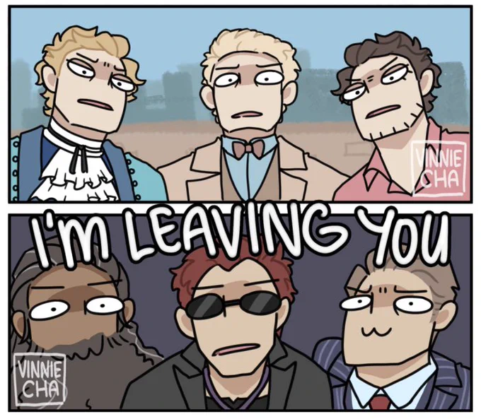 my boyfriend broke up with me support group 🥲✌️ #GoodOmens2 #OFMD #Hannibal