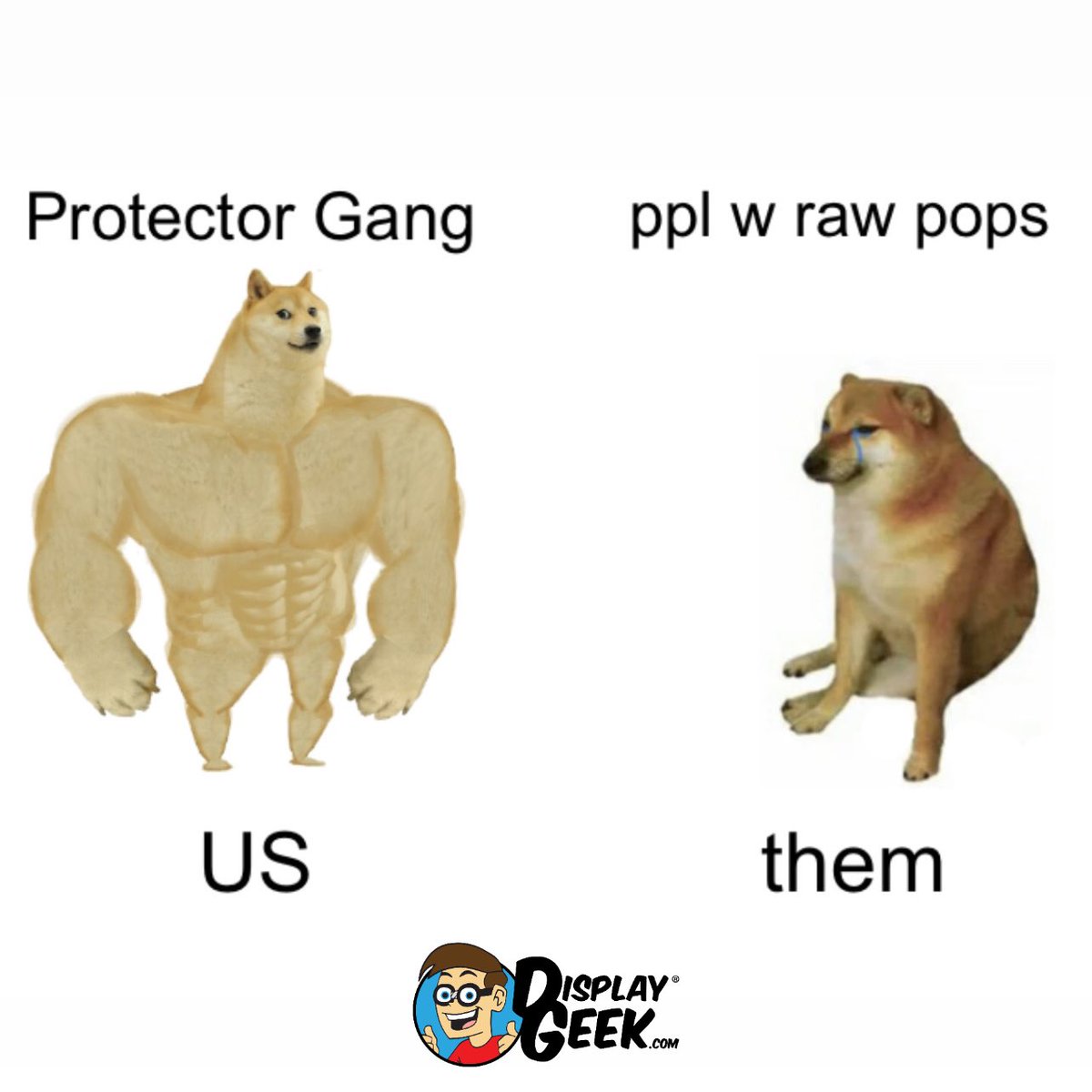 DisplayGeek's tweet photo. 🗣️ NO RAW POPS!
Protect your collection with @displaygeek 🤓 https://t.co/ffg3GdH0s1
#DisplayGeek #NoRawPops #Funko #FunkoPops #FunkoFamily #FunkoCollection #FunkoPopDisplay #FunkoSODA #PopCollection #meme https://t.co/uM3CAxgUwm