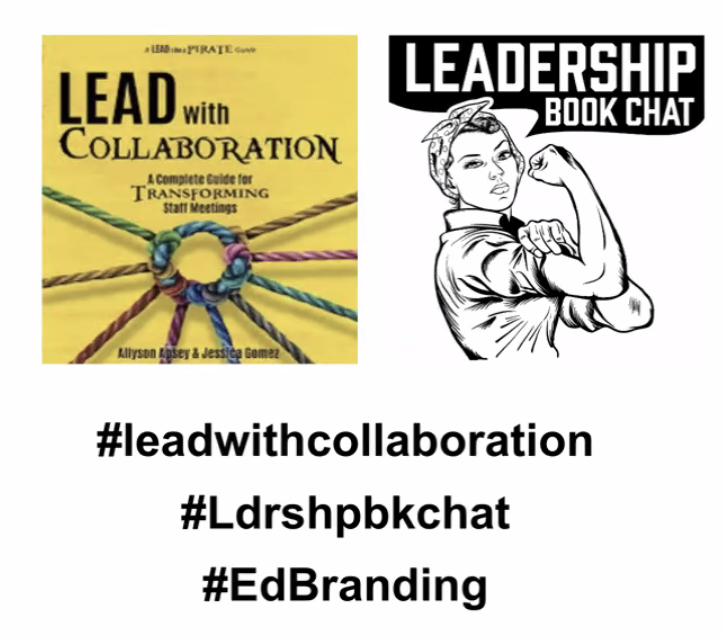 Had an awesome time learning with @mrsjessgomez @AllysonApsey and @DrRenaeBryant Dr. Lynette White #Ldrshpbkchat #LeadwithCollaboration #EdBranding