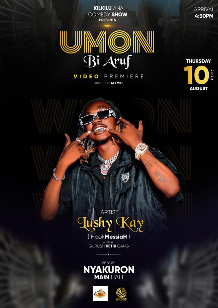 AdawayDusman's tweet photo. Our brother from  Gurus Ketir Gang The Best South Sudan’s Rapper of All Time  Lushy Kay South Sudan will be LIVE this Thursday @ Kilkilu Ana Comedy Show  to premier his Latest Music Video title “UMON BI ARUF” 

Don’t Miss this big occasion!!! 
Gurus Ketir For Everybody!!! 
#ssot https://t.co/Je4IQkkWqL
