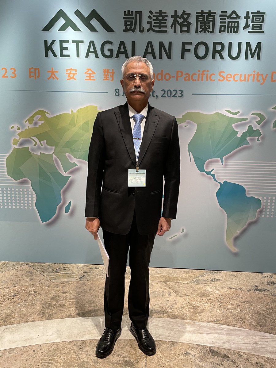 At the Ketagalan Forum, Taipei, Taiwan, that focuses on issues concerning security of the Indo-Pacific region. Address by President Tsai Ing-Wen in a short while from now. Looking forward to an interesting discussion.