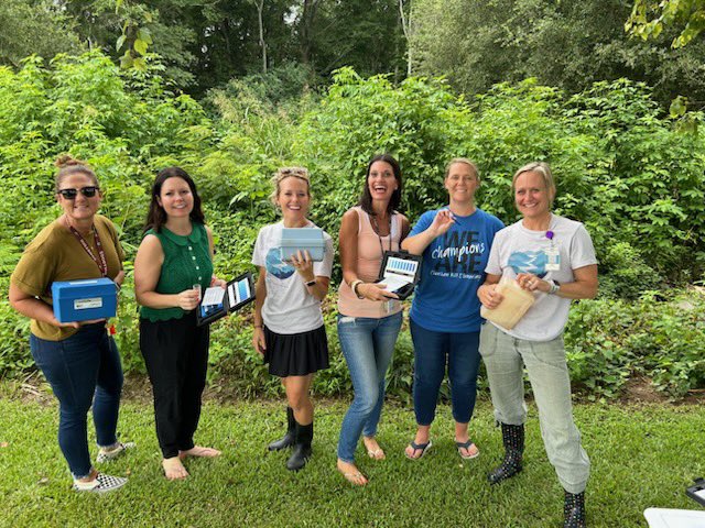 alliebethwalker's tweet photo. Cobb Water is so good to @CobbAlp educators, getting us trained and ready to teach our students how to monitor their local waterways! @TappyTurtle @TrittSTEAM #lovetothinkhere #onsitetraining #Target #RiverKids #stewards https://t.co/cnSGa5ZS57