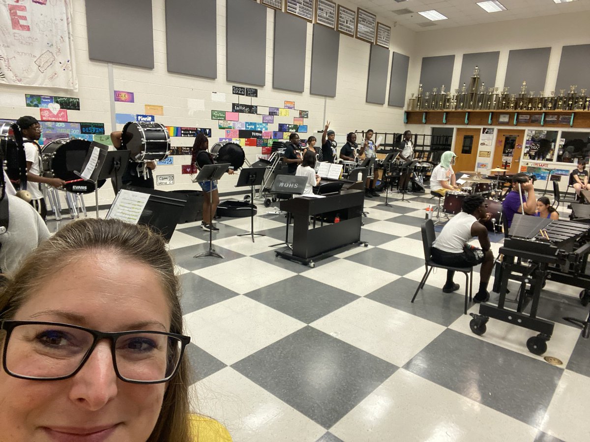 KSheeSmith's tweet image. Don’t tell, but Drumline has always been my favorite 😍🥁#BandCamp #NNPSArts