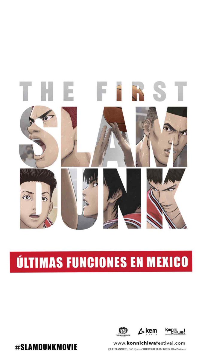 kikamx_'s tweet photo. México 🇲🇽 última oportunidad para ver #TheFirstSlamDunk!

el jueves probablemente ya solo este en cines contados.

No se pierdan la oportunidad de ver una de las mejores películas de Anime de los últimos años. 🏀🔥 https://t.co/ZRfjhPL2y8