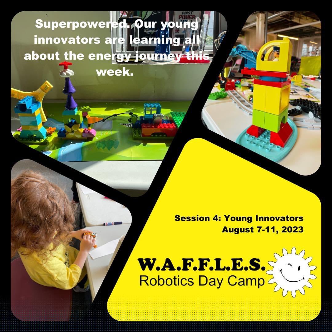 Our summer camps continue this week! #omgrobots #stemygk #SummerOfWAFFLES