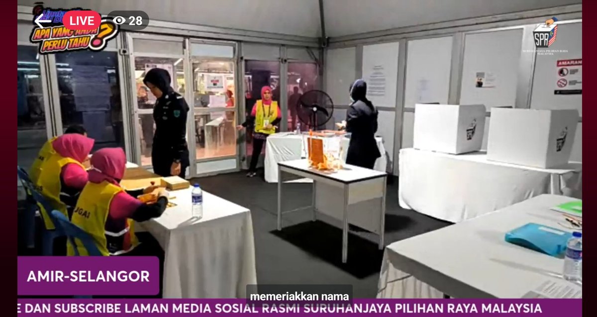 sprgovmy's tweet photo. SIARAN LANGSUNG

HARI UNDI AWAL PRU DUN KE-15 &amp; PRK P.036 KUALA TERENGGANU

https://t.co/zo46AcXxi4 https://t.co/nzXtpgLb74